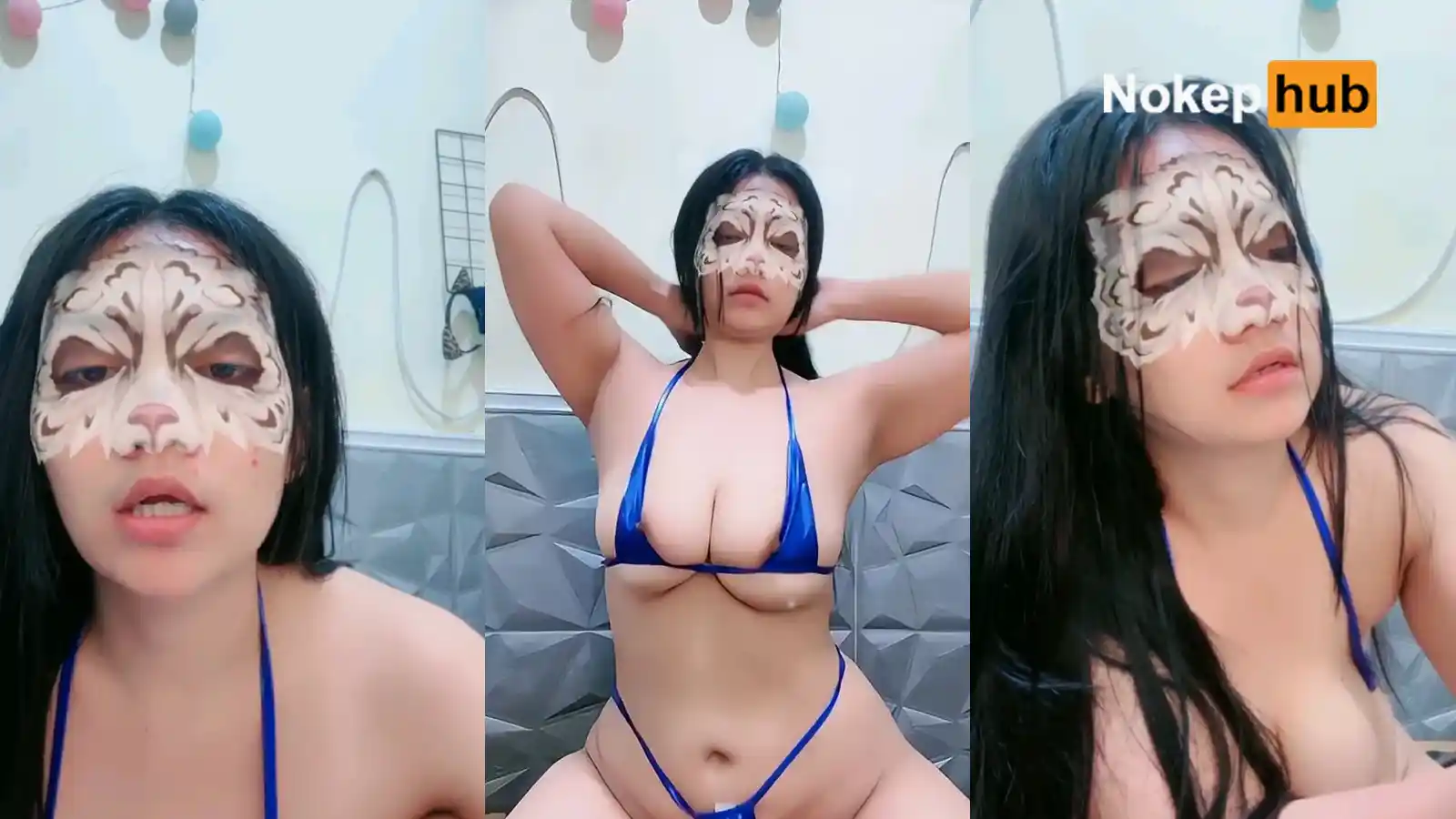 Queen Bikini Biru Pijatan Sensual Toket Yahud